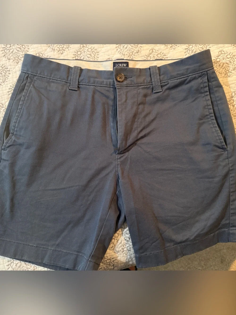J. Crew Men's Navy Cotton Chino Shorts 29 waist, 7 in inseam